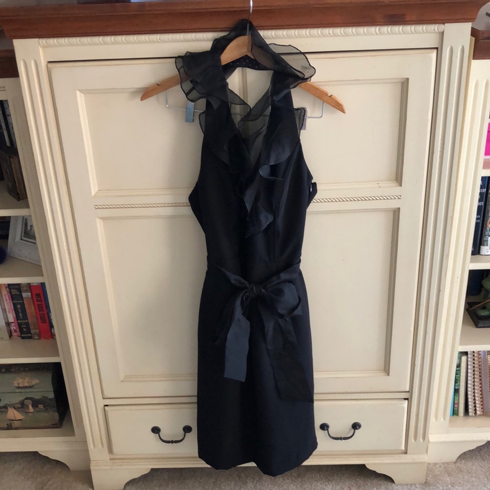 Shani Black Halter Dress